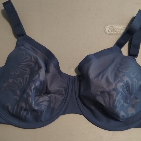 BALI 36DDD NATURAL LIFT BEAUTY LIFT BRA-PREOWNED UNDERWIRE-BLUE - Picture 1 of 4